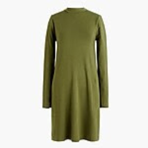 J. Crew Dresses & Skirts - JCrew Olive Green Stretch Modal Swing Dress with Pockets